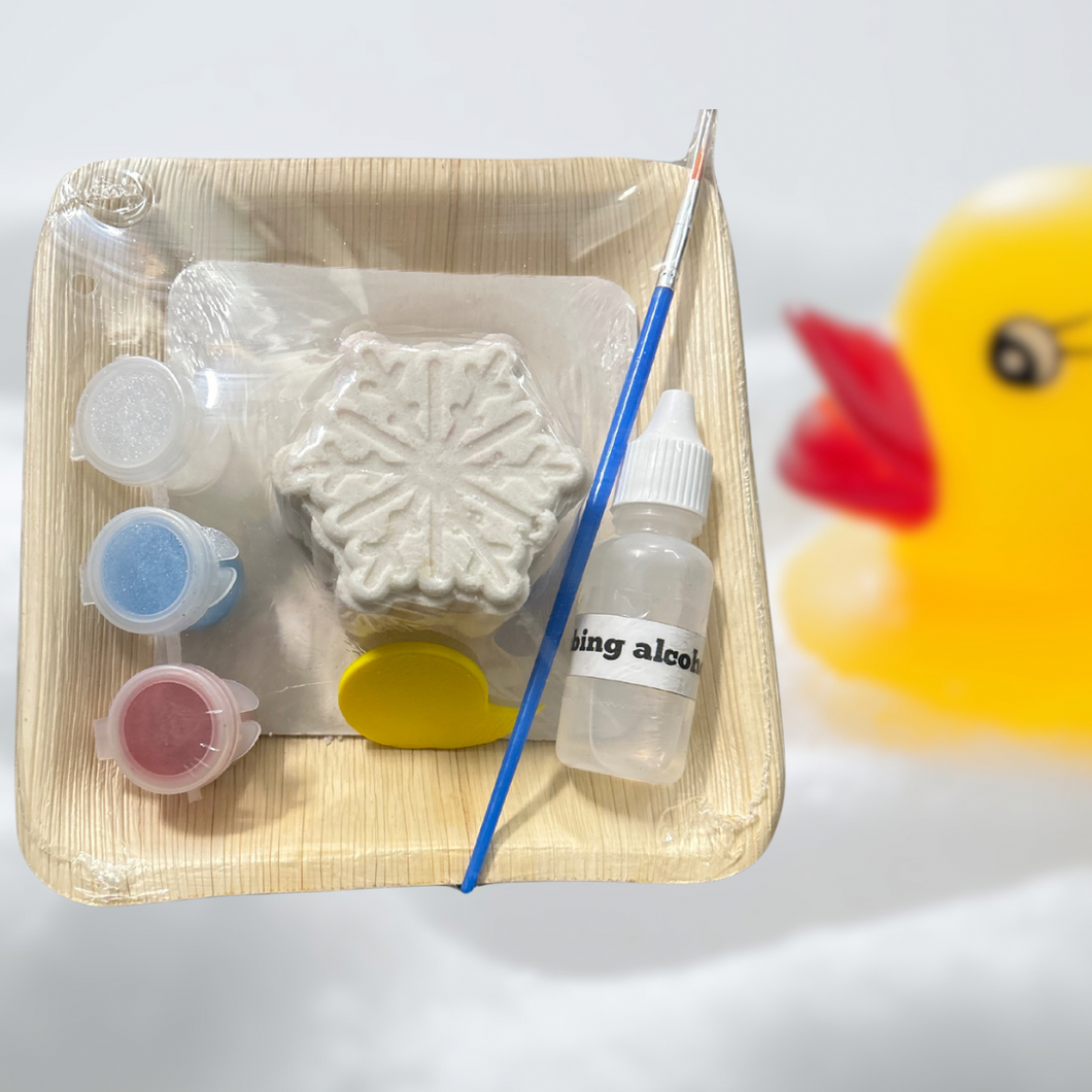 Snowflake Paint Your Own Bath Bomb Kit