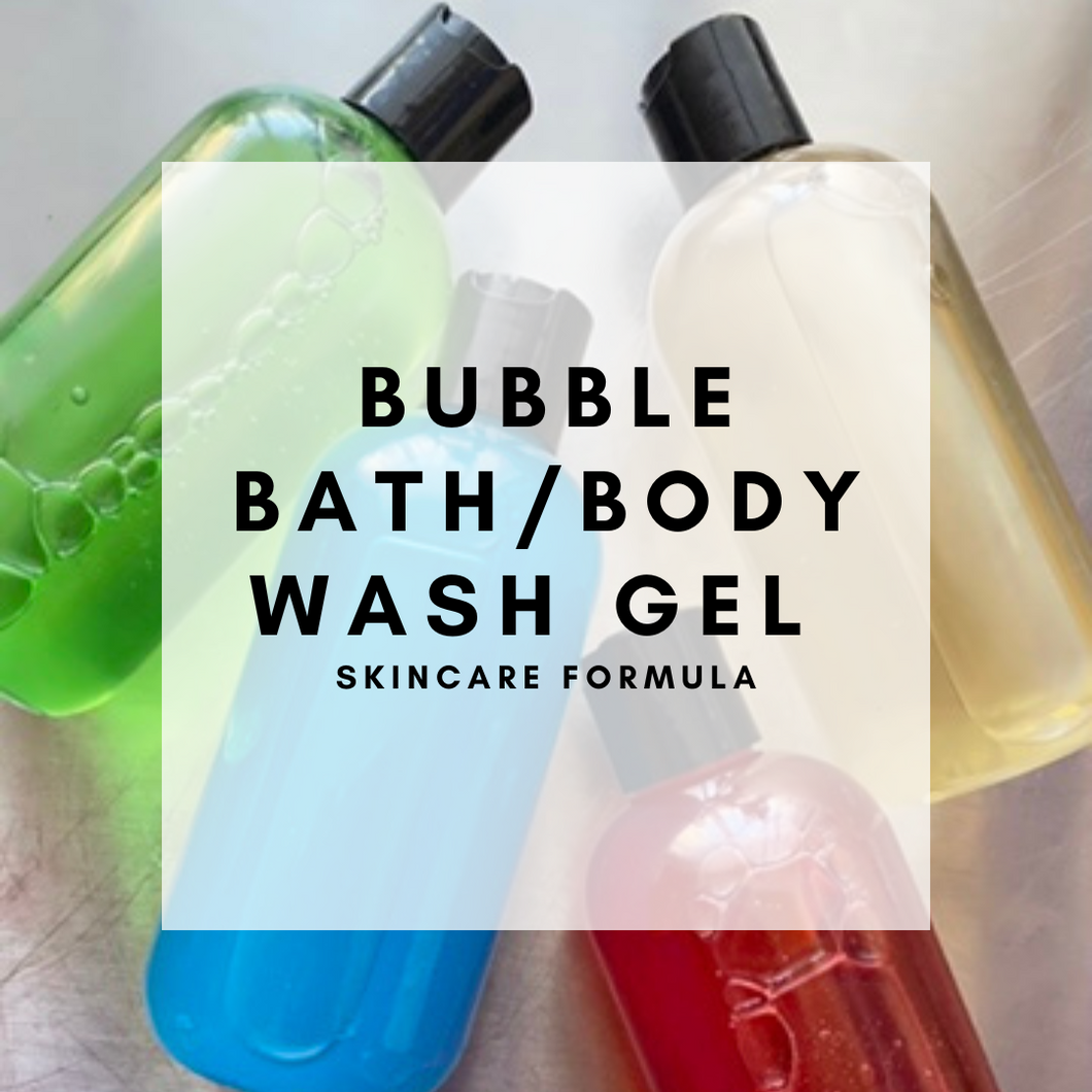 DIY Bubble Bath Gel/Body Gel Formula-Digital Download